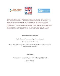 Capacity Building Needs Assessment and Strategy for Low Carbon Development