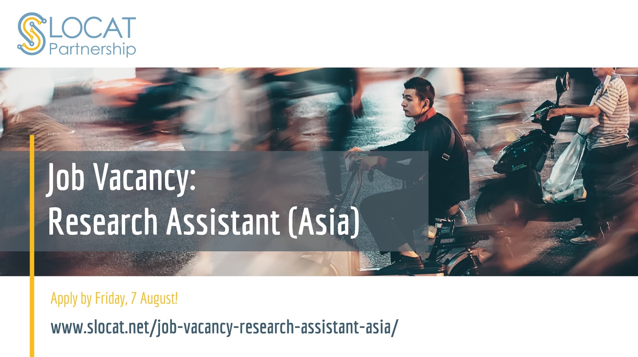 Job Vacancy: Research Assistant (Asia)