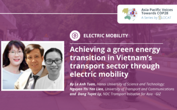 Achieving a green energy transition in Vietnam’s transport sector through electric mobility