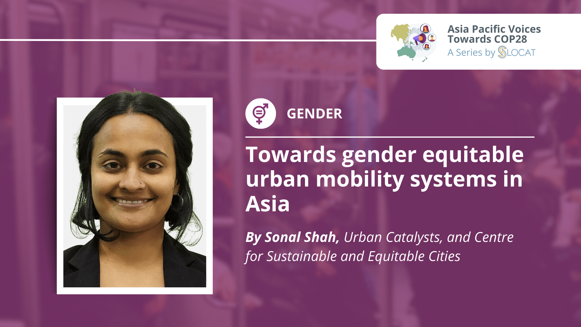 Towards gender equitable urban mobility systems in Asia