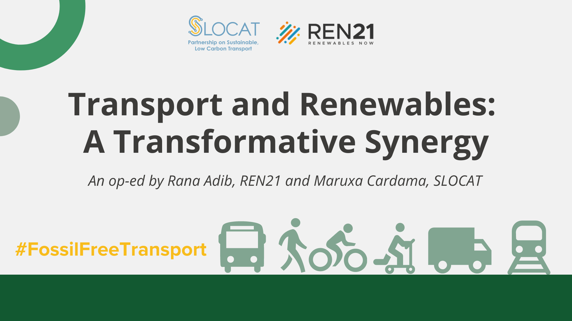Transport and Renewables: A Transformative Synergy