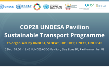 COP28 UNDESA Pavilion Sustainable Transport Programme