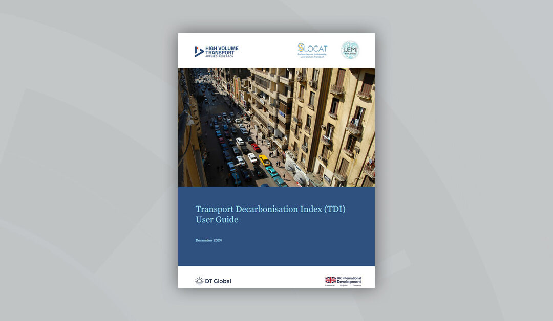 Transport Decarbonisation Index (TDI) User Guide