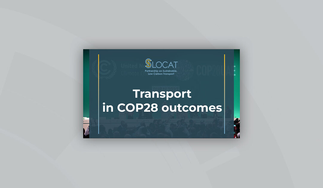  Transport in COP28 outcomes