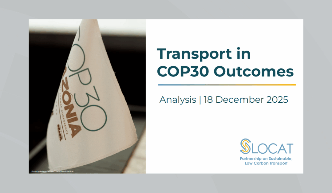 Transport in COP30 Outcomes